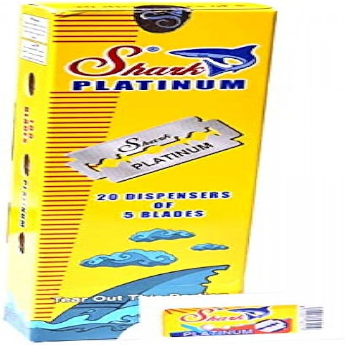 Shark Platinum Çift Kenarlı Tıraş Bıçağı 100'lü