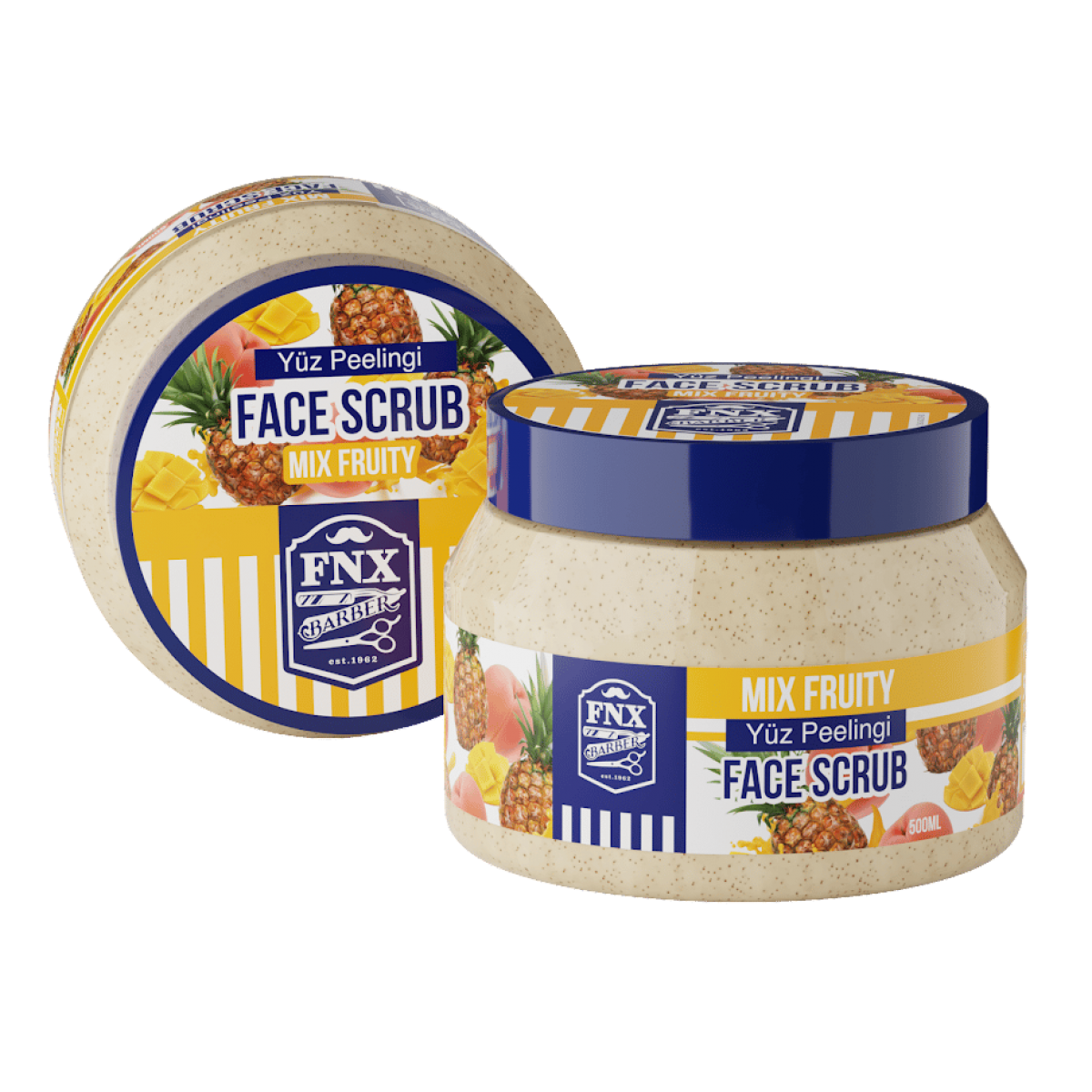 Fnx Barber Face Scrub Peeling Fruit Mix 500 ML