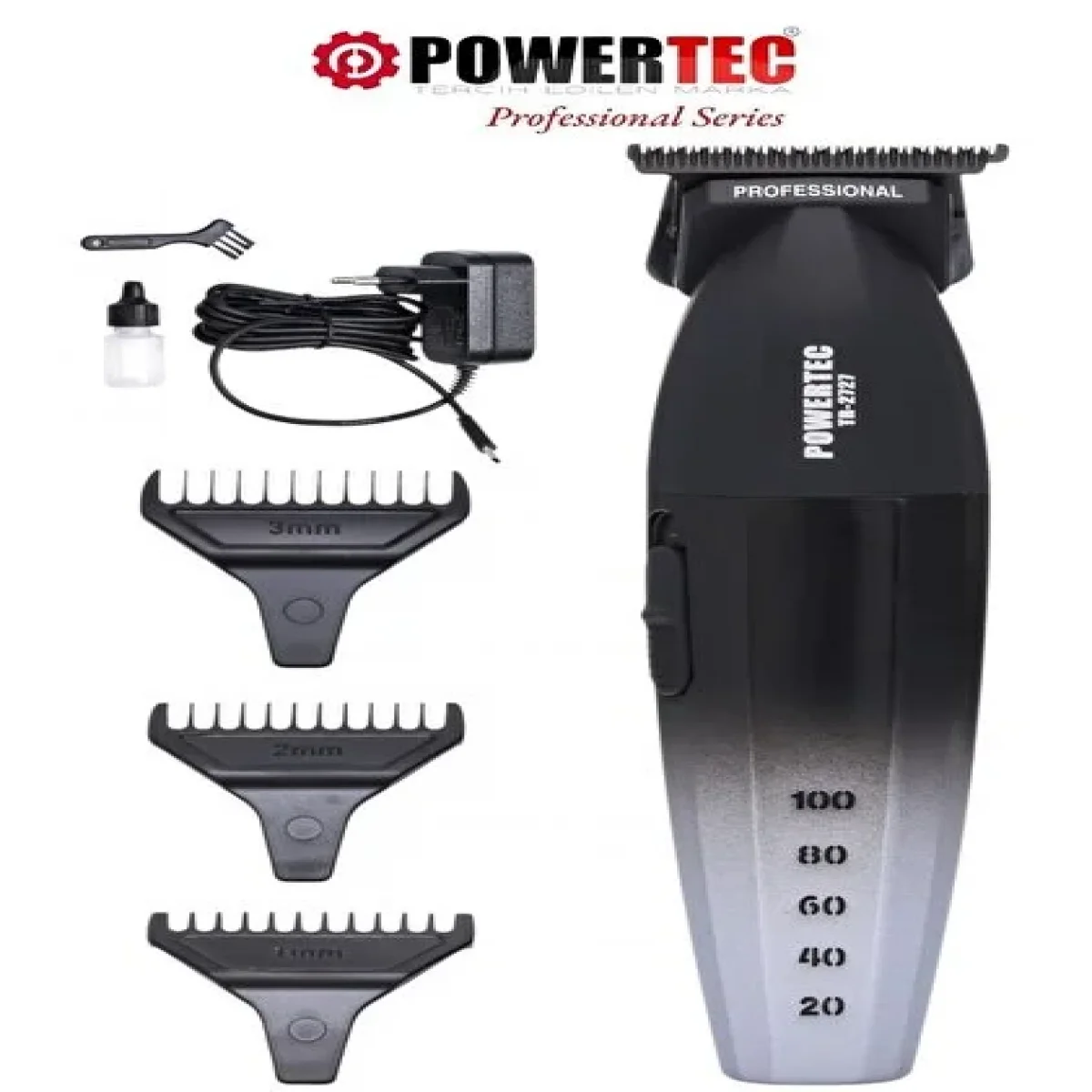 Powertec TR-2727 Siyah Ense-Sakal--Bıyık-Vücut Kılı Tıraş Makinesi Fiyatları Powertec TR-2727 Siyah Tıraş Makinesi