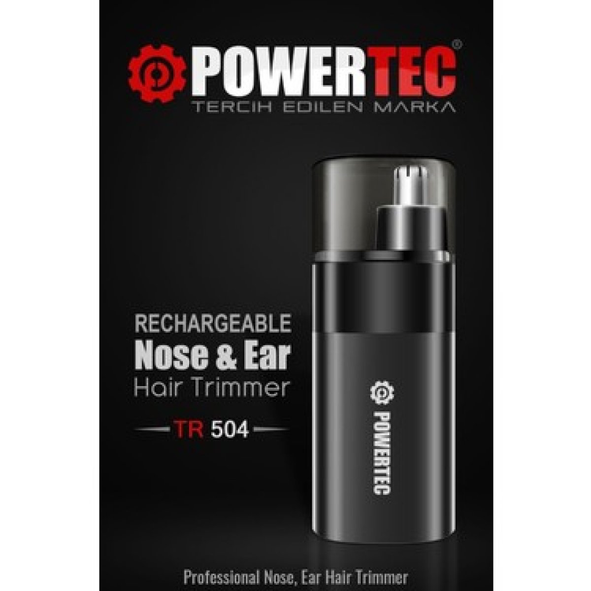 Powertec Tr-504 Profesyonel Şarjlı Burun & Kulak Kılı Tıraş Makinesi