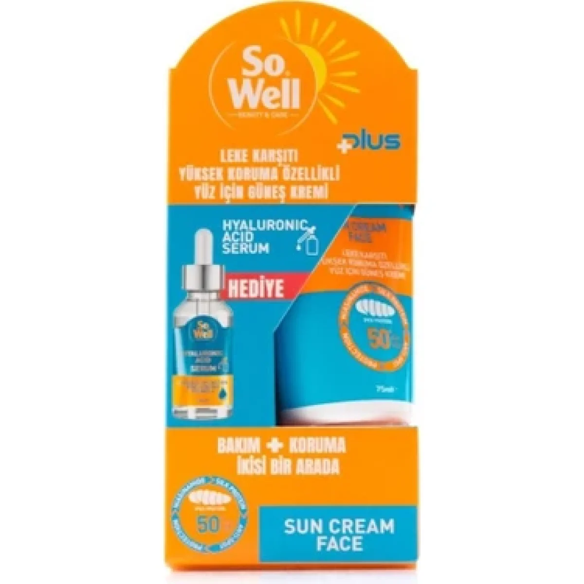 SoWell güneş krem & hyaluronıc acıd serum